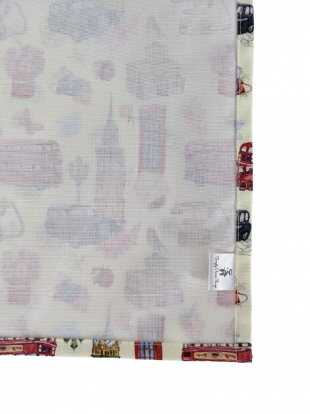 London Themed British Tea Towel Yellow